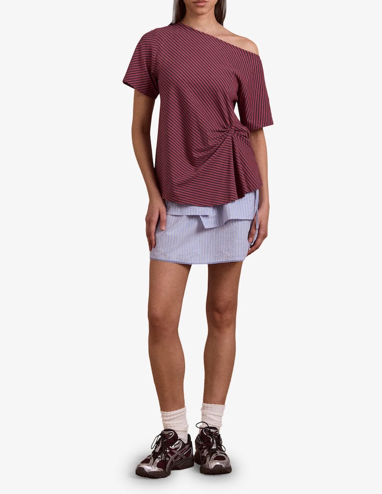 rinascente Damson Madder Gonna mini con balza Inka