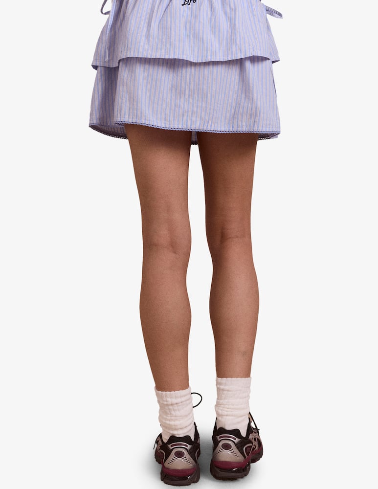 rinascente Damson Madder Gonna mini con balza Inka