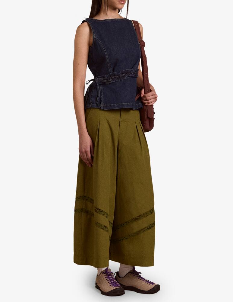 rinascente Damson Madder Top jeans senza maniche