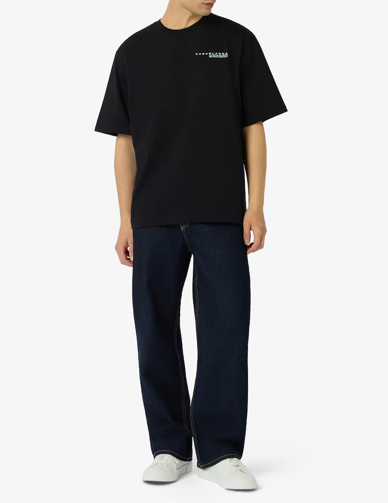 rinascente Casablanca Glitch orchid oversized t-shirt