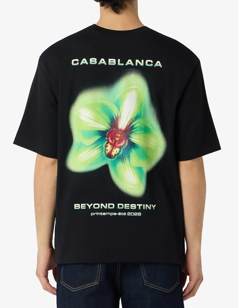 rinascente Casablanca Glitch orchid oversized t-shirt