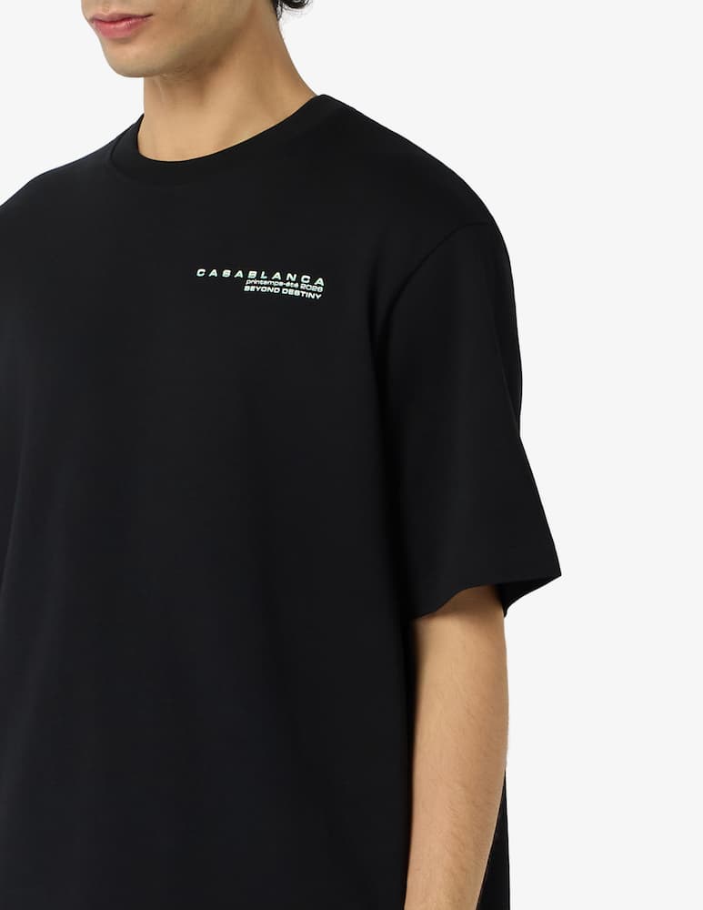 rinascente Casablanca Glitch orchid oversized t-shirt