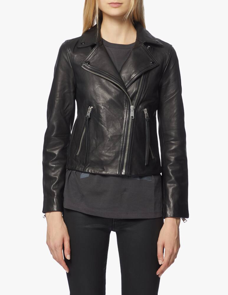 rinascente AllSaints Leather biker jacket Dalby