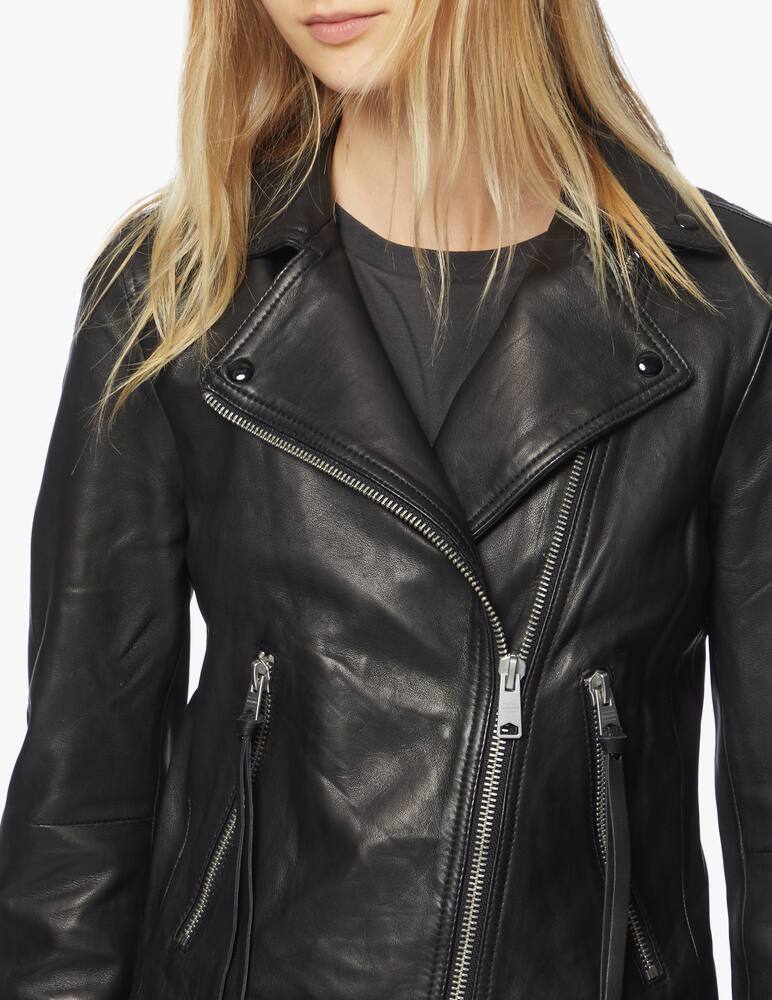 rinascente AllSaints Leather biker jacket Dalby