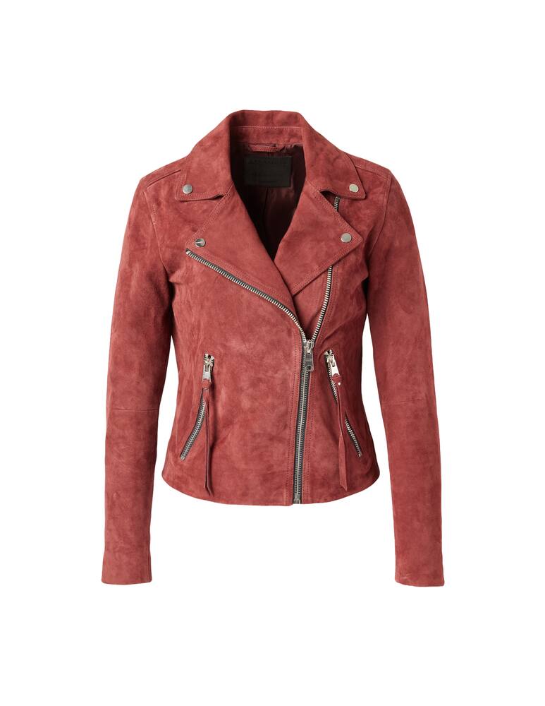 rinascente AllSaints Dalby suede biker jacket