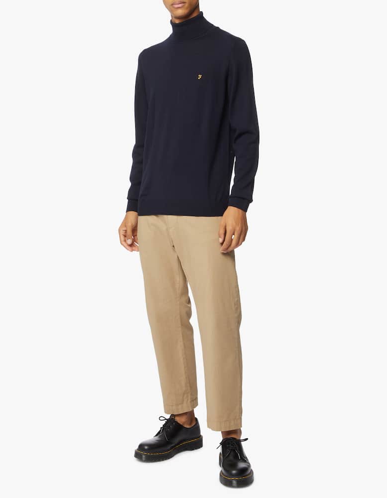 Farah Merino gosforth turtleneck - Blue - picture 2 Farah Merino gosforth turtleneck - Blue - picture 2