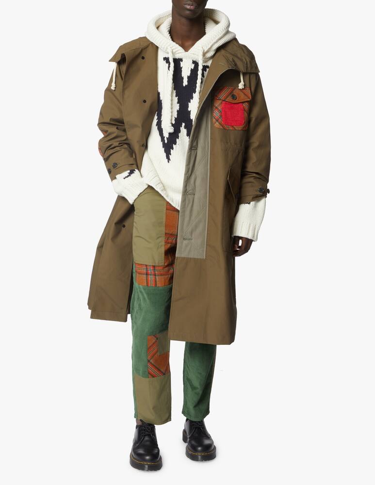rinascente JW Anderson Parka lungo con patches