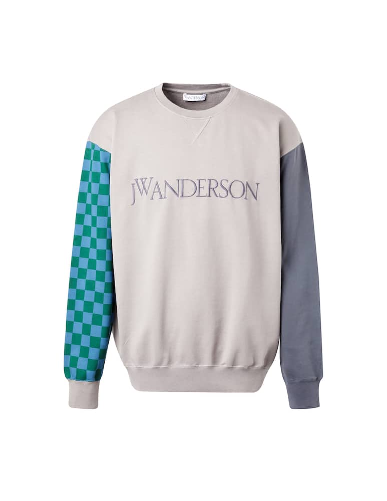 rinascente JW Anderson Felpa girocollo con logo colorblock