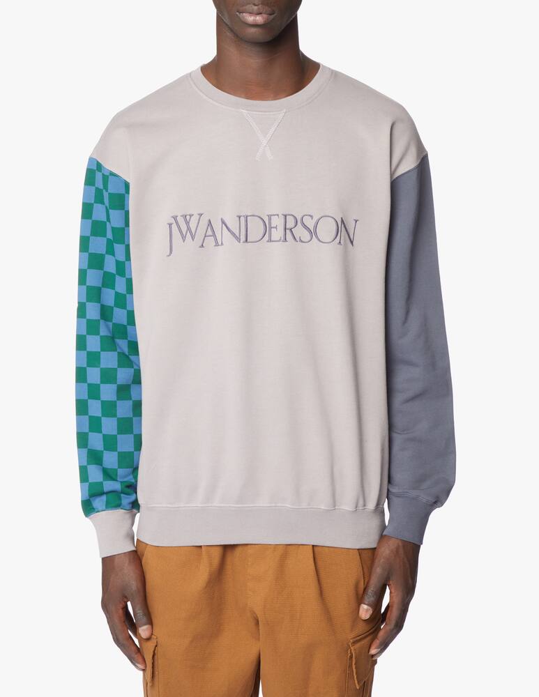 rinascente JW Anderson Felpa girocollo con logo colorblock