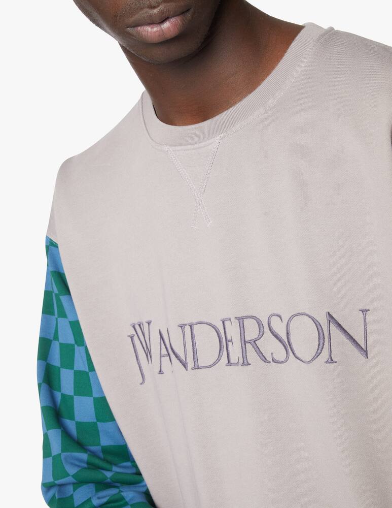 rinascente JW Anderson Felpa girocollo con logo colorblock