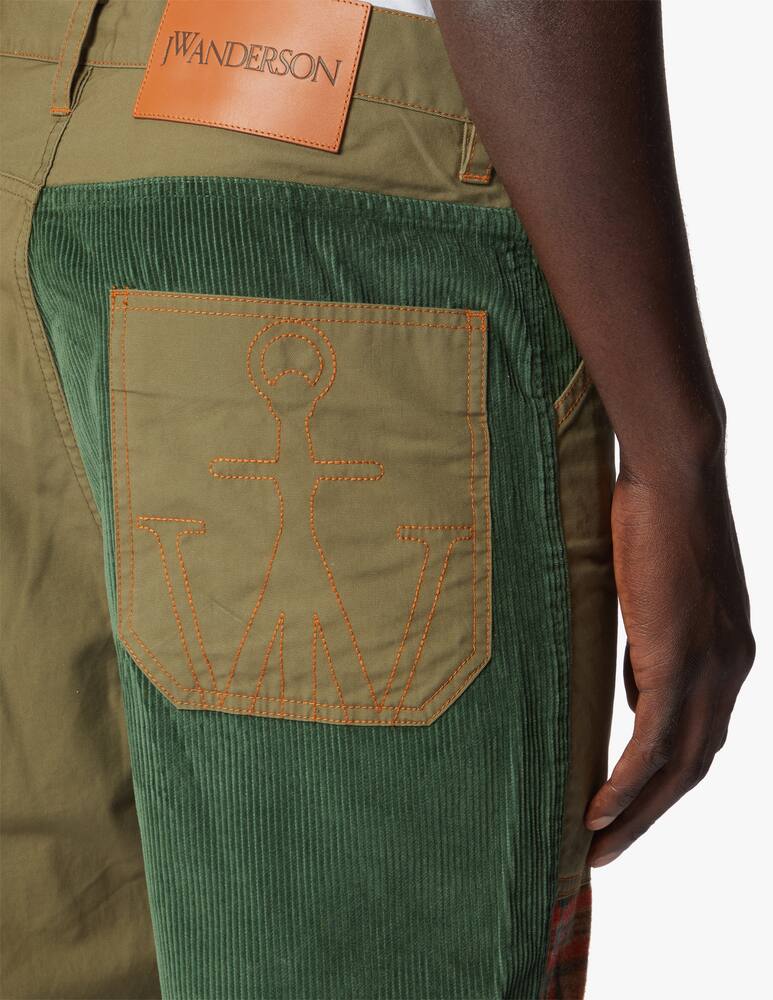 rinascente JW Anderson Pantaloni cropped con patches