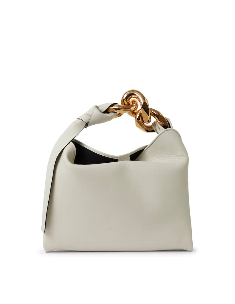rinascente JW Anderson Small chain hobo bag - white