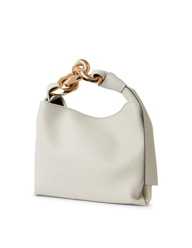 rinascente JW Anderson Small chain hobo bag - white