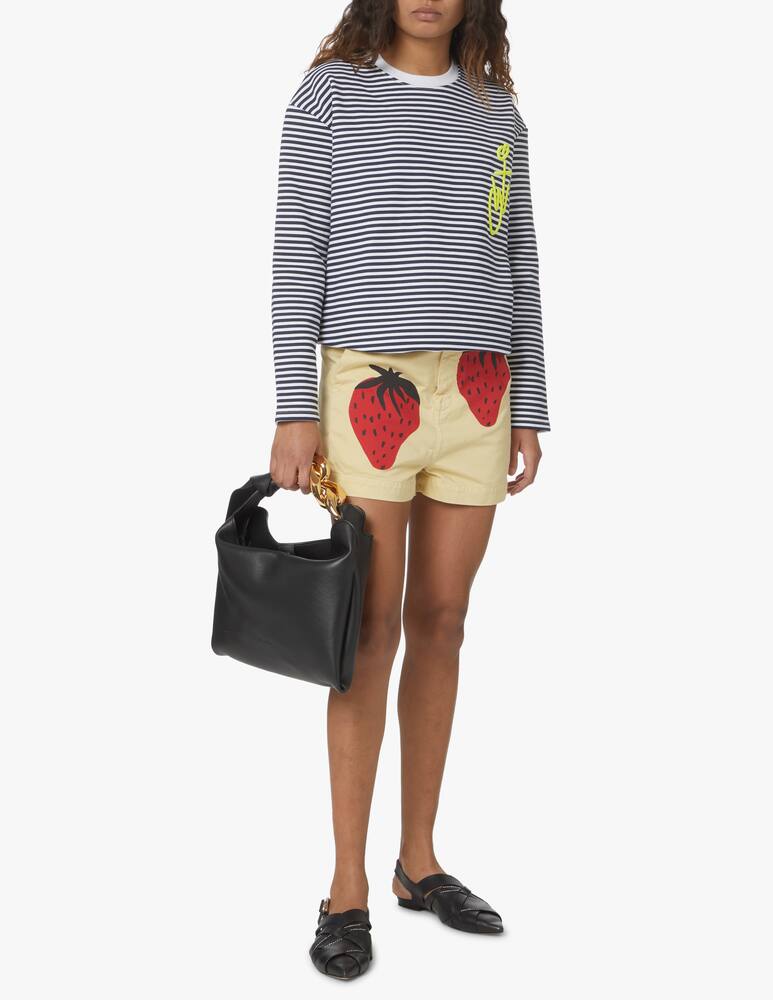 rinascente JW Anderson Small chain hobo bag - black