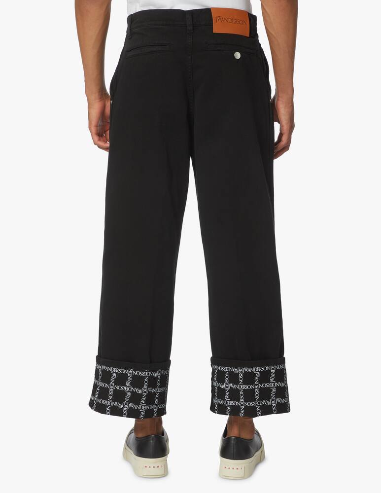 rinascente JW Anderson Jeans logo grid - nero