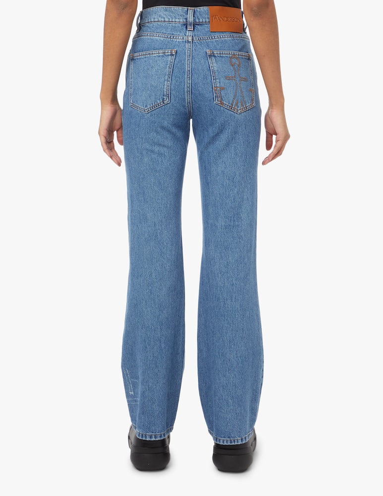 rinascente JW Anderson Jeans a zampa - blu