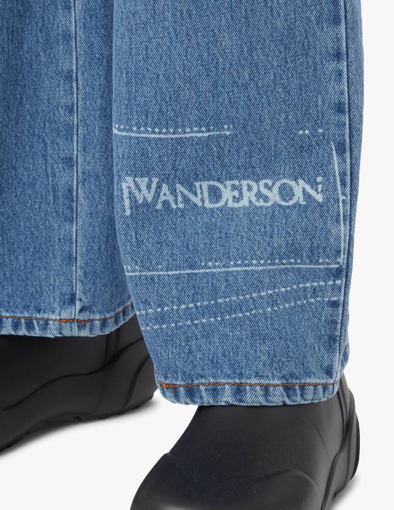rinascente JW Anderson Jeans a zampa - blu