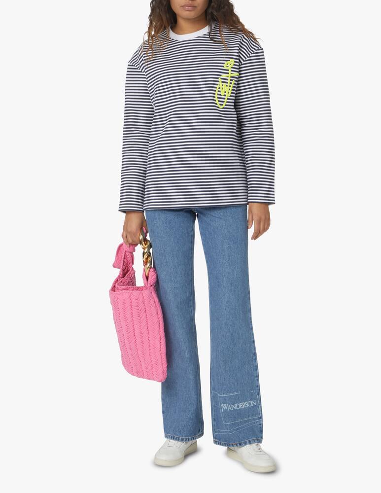 rinascente JW Anderson Borsa hobo Chain piccola - rosa