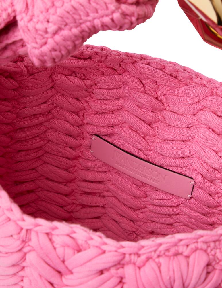 rinascente JW Anderson Borsa hobo Chain piccola - rosa