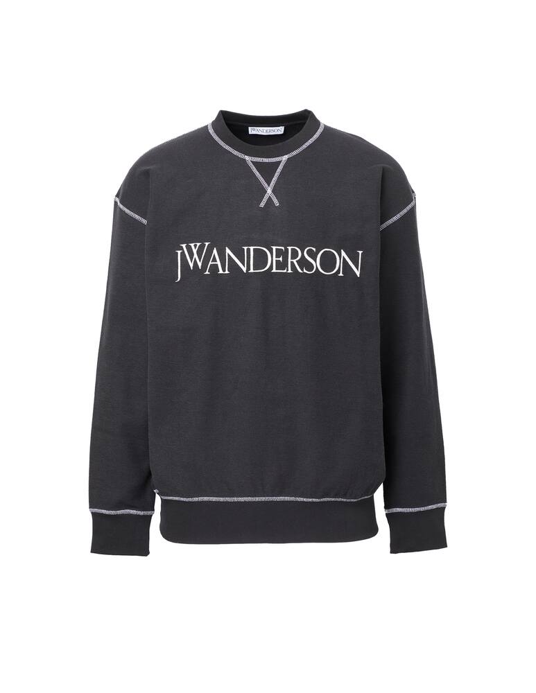 rinascente JW Anderson Maglia in cotone inside out logo - nero