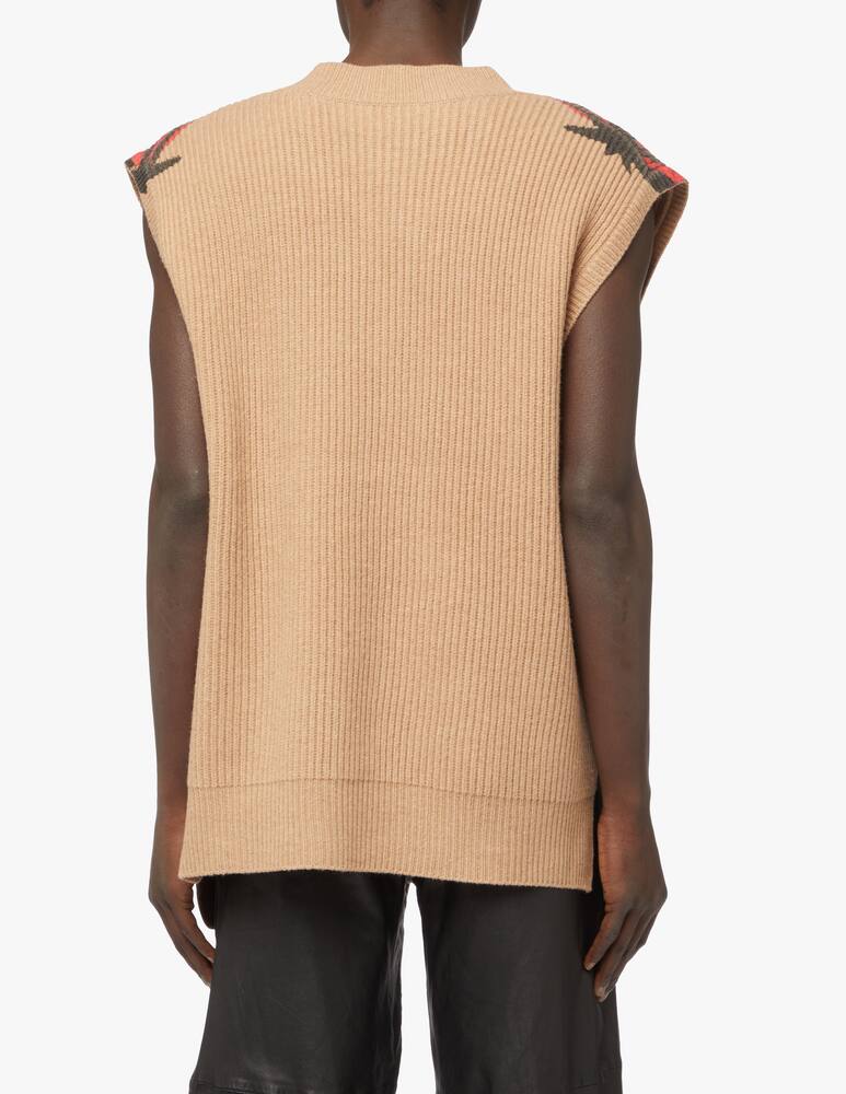 rinascente JW Anderson Strawberry no sleeve sweater - multi