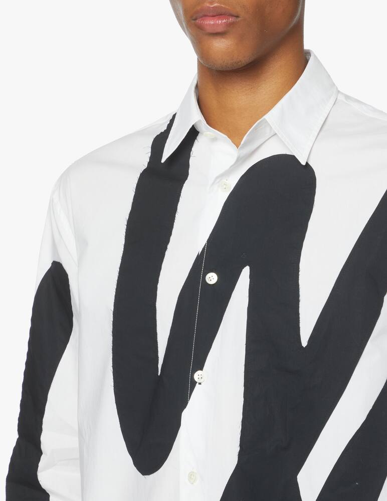 rinascente JW Anderson Camicia manica lunga white big logo - bianco