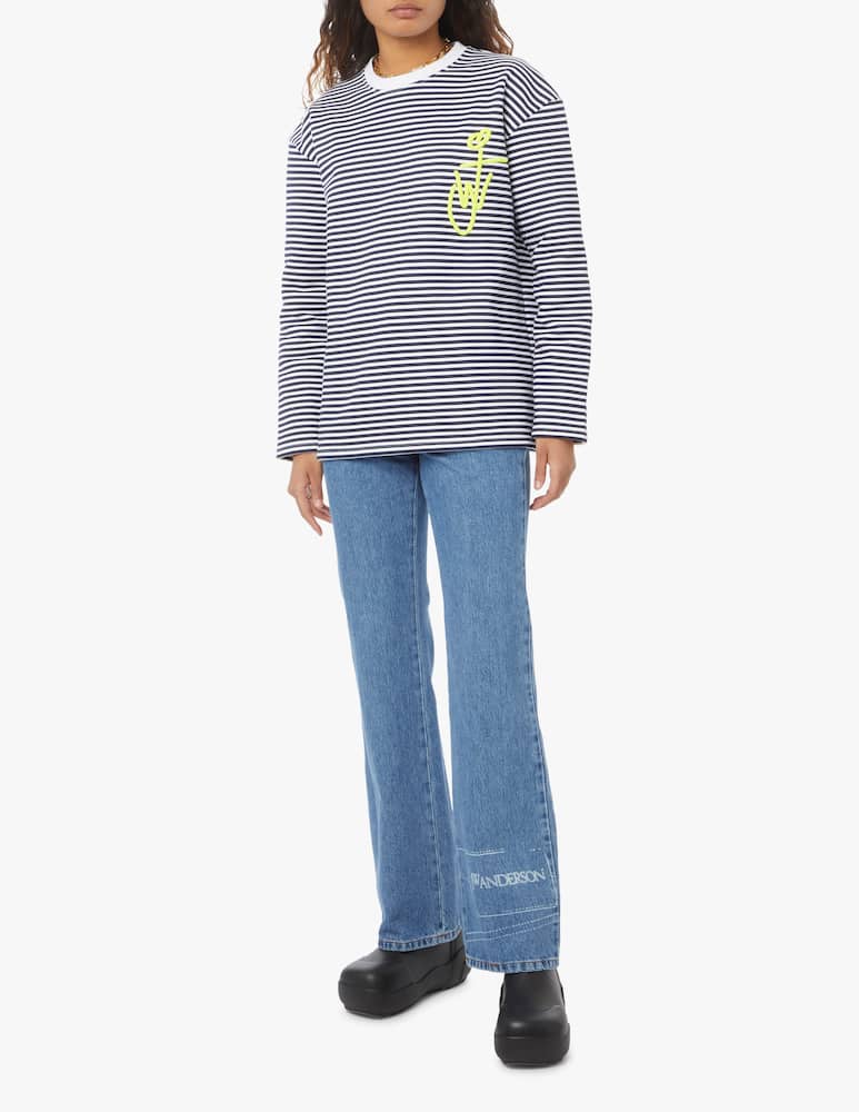 rinascente JW Anderson Long sleeved cotton top - black