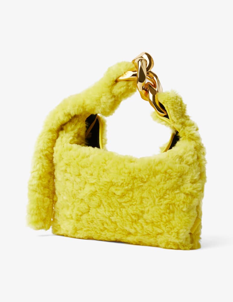 rinascente JW Anderson Borsa hobo piccola con catena - Giallo