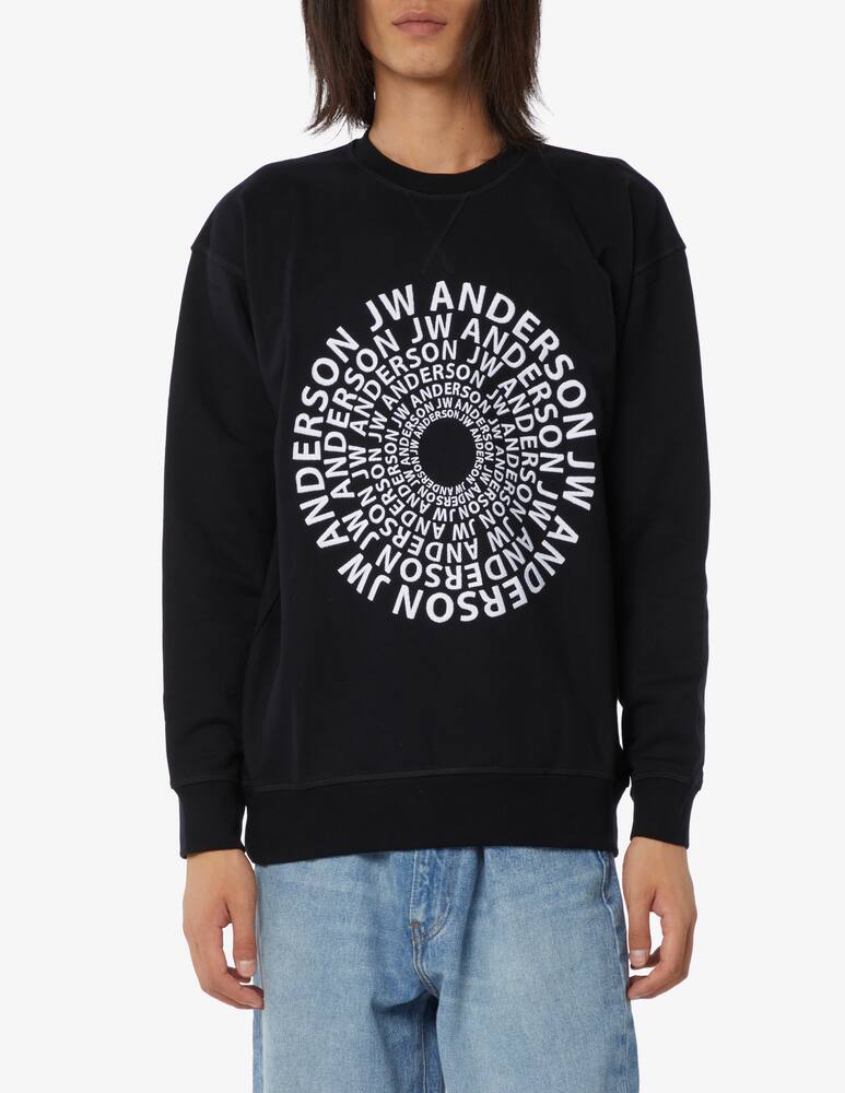 rinascente JW Anderson Felpa girocollo logo vortice - Nero