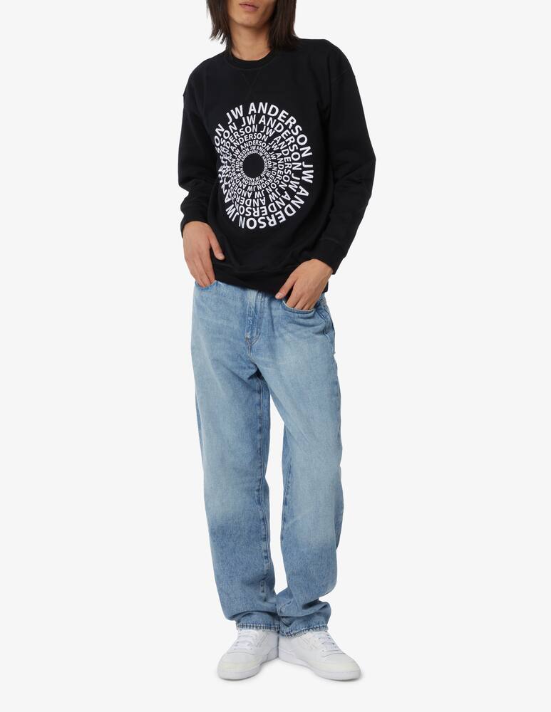 rinascente JW Anderson Felpa girocollo logo vortice - Nero