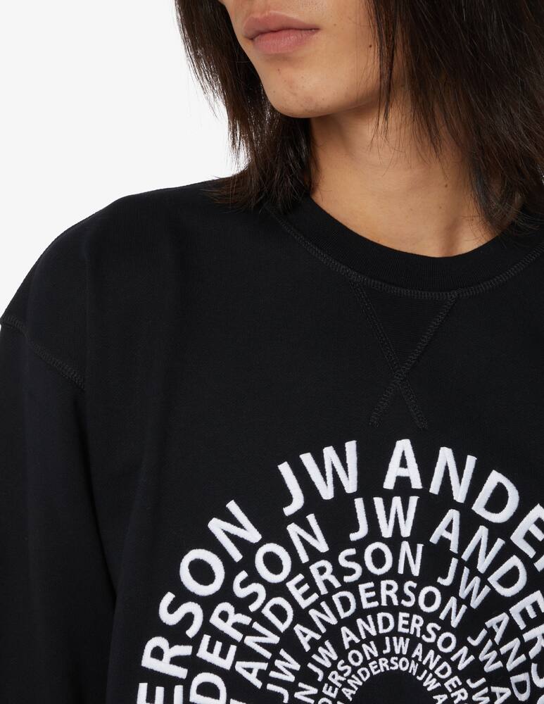 rinascente JW Anderson Felpa girocollo logo vortice - Nero