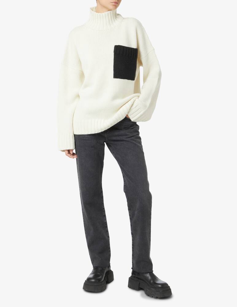 rinascente JW Anderson Wool blend high neck sweater - White