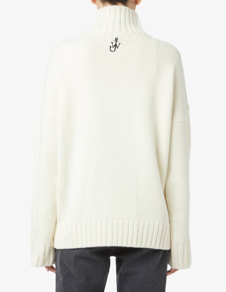 rinascente JW Anderson Wool blend high neck sweater - White