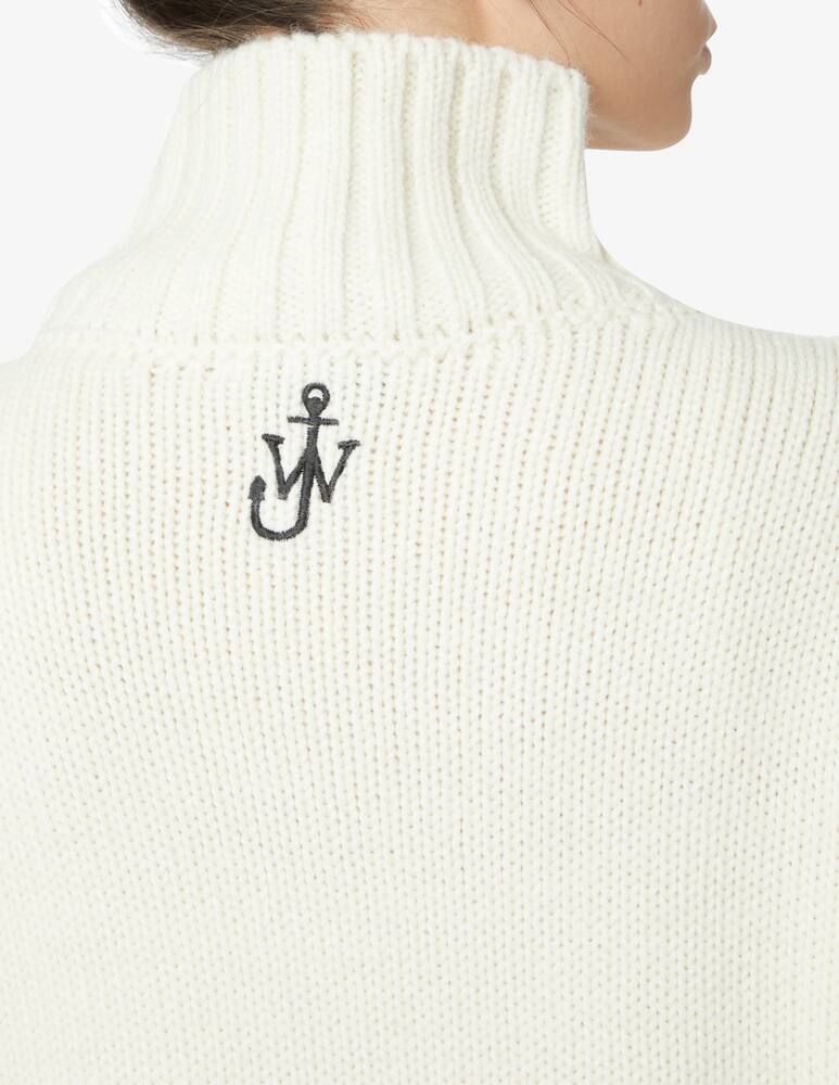 rinascente JW Anderson Wool blend high neck sweater - White