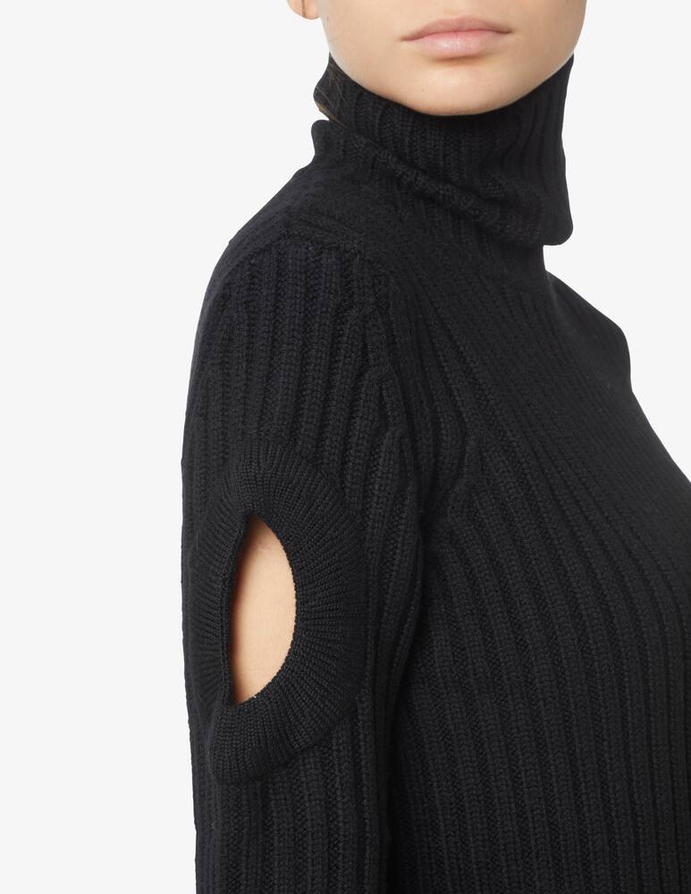 rinascente JW Anderson Wool cutouts jumper - Black