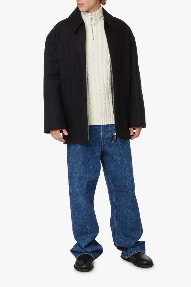 rinascente JW Anderson Cable mzip pullover - White