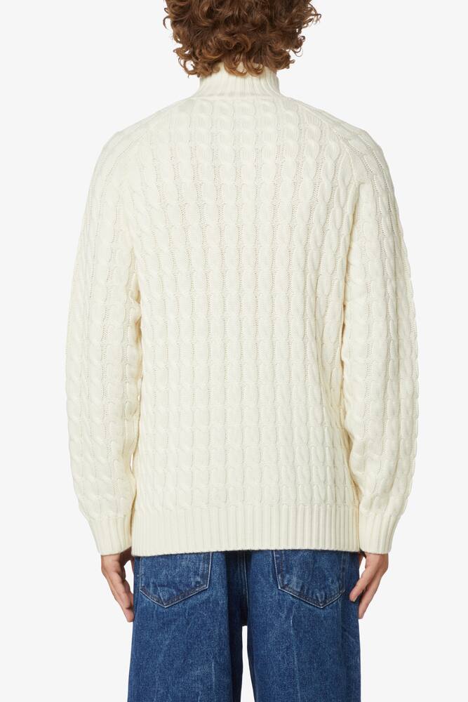 rinascente JW Anderson Cable mzip pullover - White