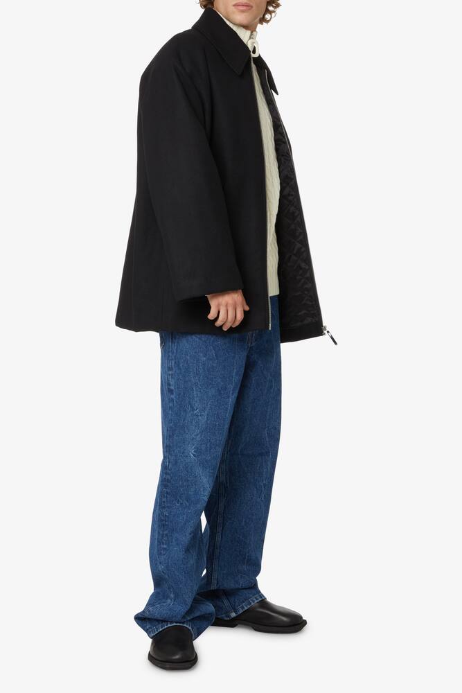 rinascente JW Anderson Ring puller padded short coat - Black