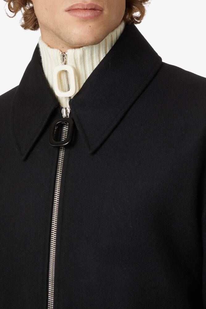 rinascente JW Anderson Ring puller padded short coat - Black