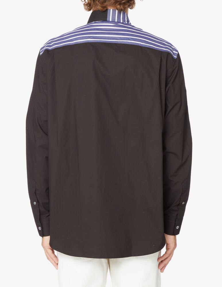 rinascente JW Anderson Curved patchwork classic fit shirt - Blue