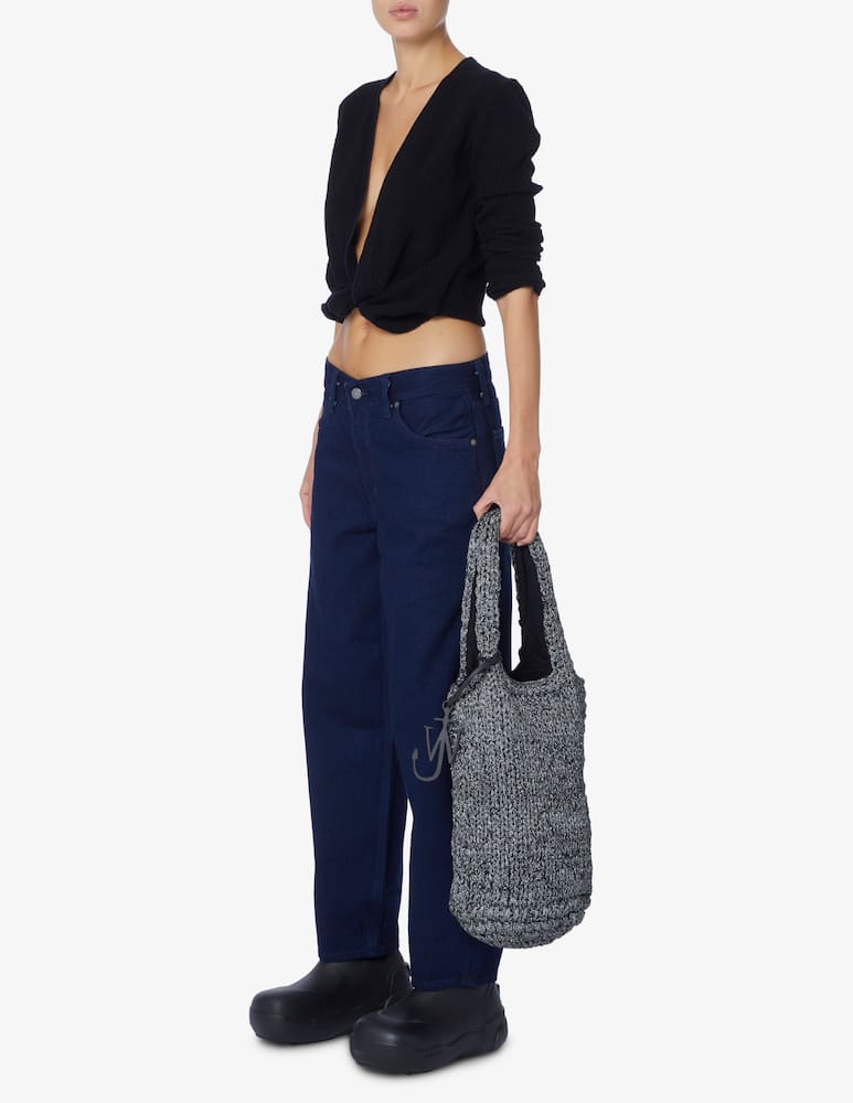 rinascente JW Anderson Borsa shopper in maglia