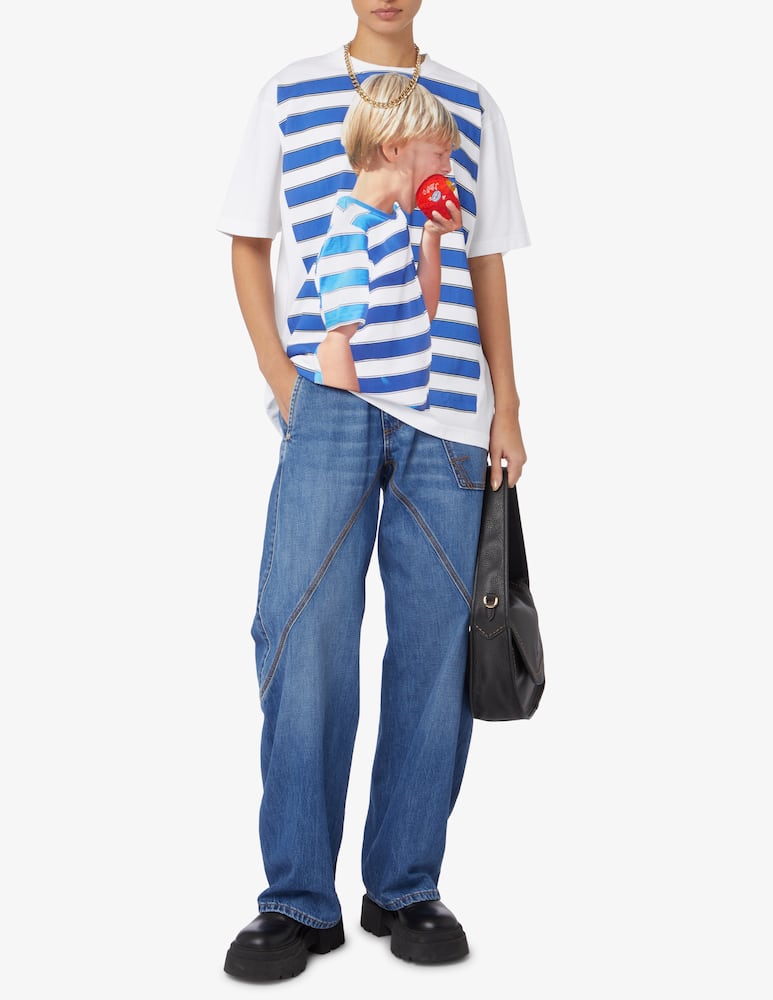 JW Anderson Boy with apple oversized t-shirt - Blue - picture 2 JW Anderson Boy with apple oversized t-shirt - Blue - picture 2