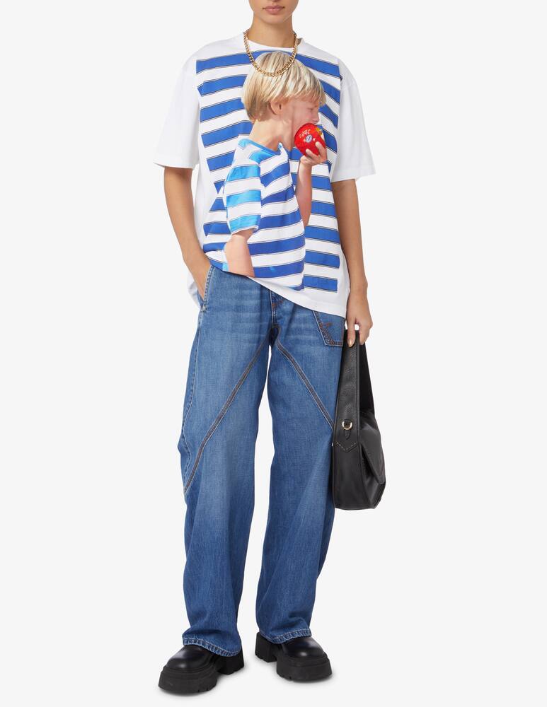 rinascente JW Anderson Boy with apple oversized t-shirt - Blue