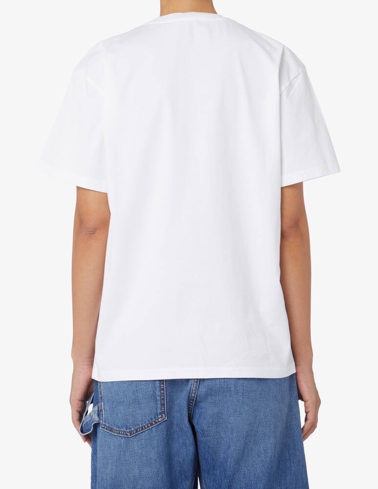 rinascente JW Anderson T-shirt Apple core logo - Bianco