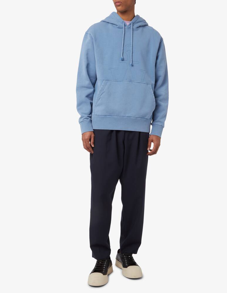 rinascente JW Anderson Felpa con cappuccio con ricamo 