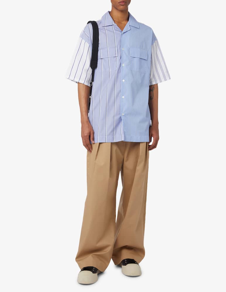 rinascente JW Anderson Relaxed fit striped short sleeve shirt 