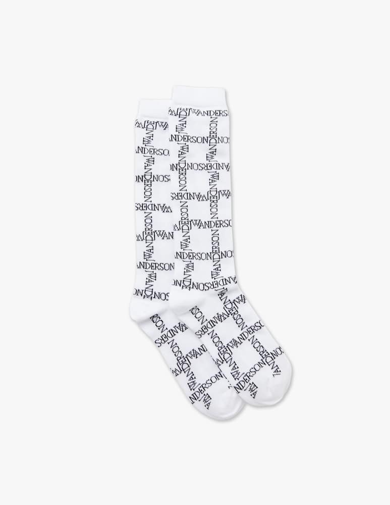 rinascente JW Anderson Calzini con logo grid