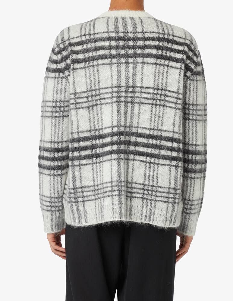 rinascente JW Anderson Maglia a scacchi tartan girocollo