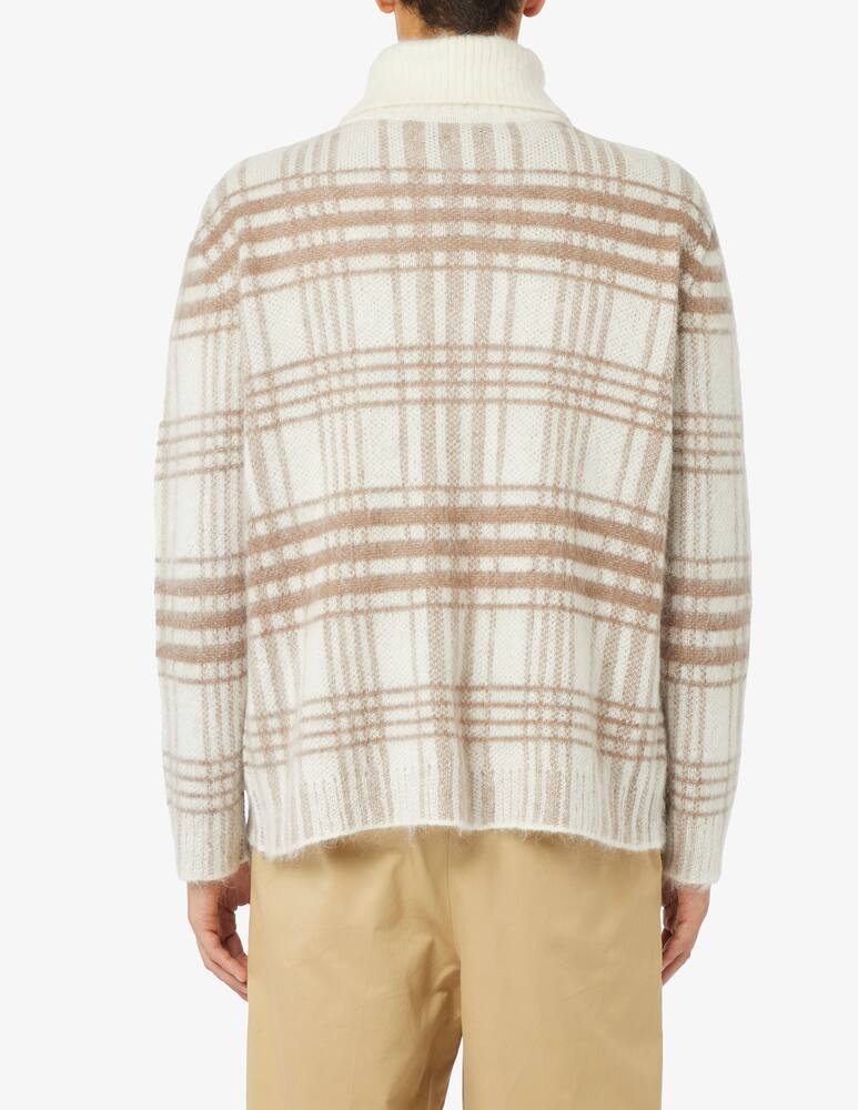 rinascente JW Anderson Tartan check roll neck jumper