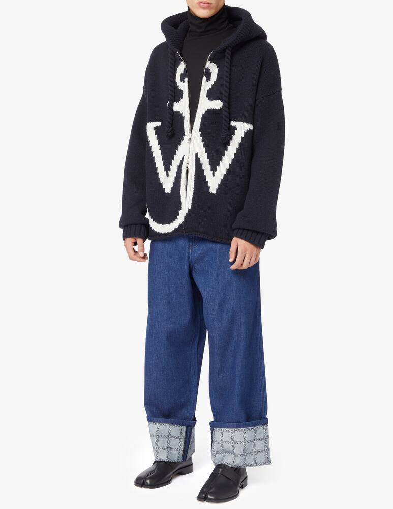 rinascente JW Anderson Zip front anchor hoodie